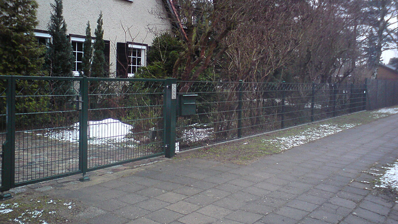 Bauschlosserei Grosch - Doppelstabmattenzaun in Fredersdorf