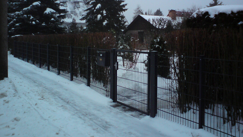 Bauschlosserei Grosch - Doppelstabmattenzaun in Fredersdorf